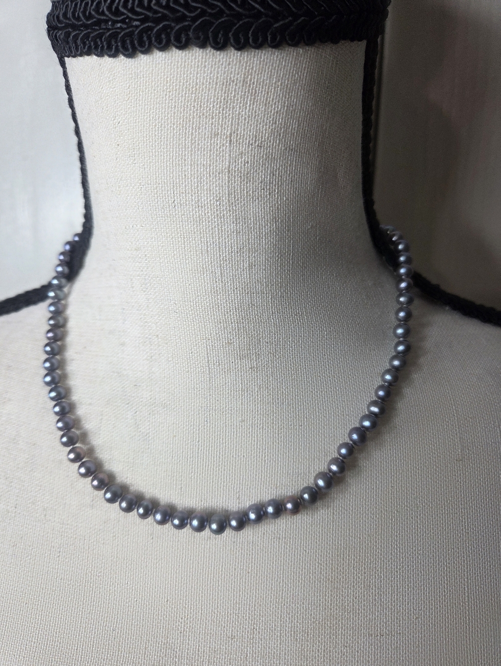 10k gold tahitian peacock pearl single strand necklace 5mm 16in classic elegant